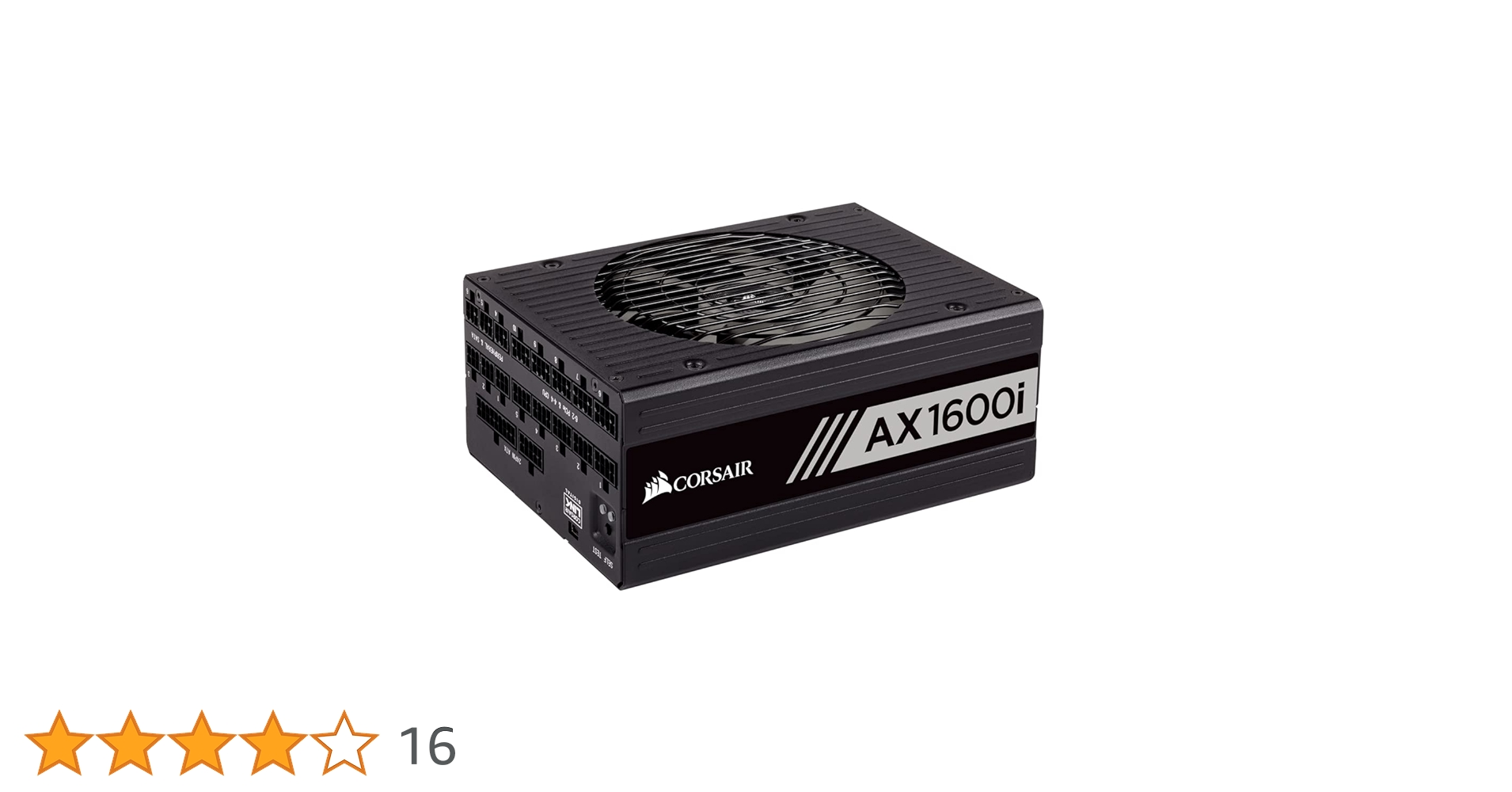 電源ユニット Corsair AX1600i 1600W 80PLUS TITANIUM AX1600i Digital ATX Power Supply — 1600 Watt Fully-Modular PSU